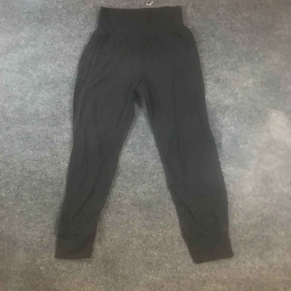 Athleta Salutation Jogger Pants Women Small Black Powervita High Rise Activewear